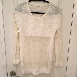 Womens knit cream sweater